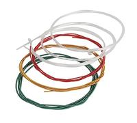 Topiky Juego de Cuerdas de Guitarra con Núcleo de Nailon Enrollado en Aleación de Cobre Recubierto de Colores para Sonidos Brillantes, 6 Unids/set para Guitarras Acústicas