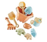 Topiky Juego de Juguetes para, Juguetes de Playa con Moldes de, Cubo, Pala, Rastrillo, Concha de Playa, Ideal para Niños Pequeños, Juegos de