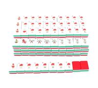 Topiky Juego de Mahjong Festivo Colección de 160 Fichas de Acrílico | Colores festivos, resistencia a los arañazos, mejora el pensamiento lógico.