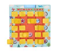 Topiky Juego de Memoria a Juego Flip to Win de Mesa de Madera de Doble Cara Juguete de Viaje para Niños Coche Avión Camping Actividad de Aprendizaje