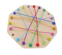 Topiky Juego de Rompecabezas para Desatar Cuerdas para Niños, Juego de Mesa Familiar, Pensamiento Lógico, Concentración, Juguete Interactivo, Desafío de Nudos Divertidos para e Hijos, 8,7x8,7 Pulgadas