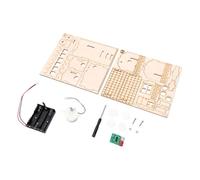 Topiky Juguete de Barrera Automática de Madera Kit de Modelo Educativo | Puerta de barrera con detección de infrarrojos, kit de montaje de tilo, proyecto artesanal hecho a mano, para el