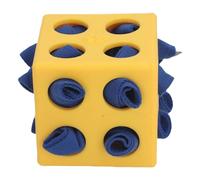 Topiky Juguete de Enriquecimiento para Perros Snuffle Cube Dispensador de Golosinas Seguro y Resistente para Estimulación Mental y Alimentación Lenta para Todos los Perros (Yellow)