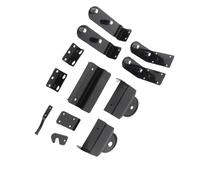 Topiky Kit de Herrajes para Puerta Corrediza de Alta Resistencia, Accesorios para Puerta con Rodillo de Rodamiento de Bolas, Kit de Rodillo para de Acero Al Carbono para un Cierre Suave y Estable de