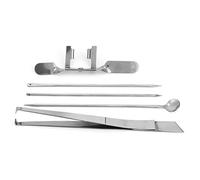 Topiky Kit de Herramientas de Cuchillo Capón de Acero Inoxidable, Instrumento de Castración de Aves de Corral para Pollos, Herramienta Quirúrgica Veterinaria para Granjas