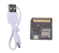 Topiky Lector de Tarjetas de Juego de Código Abierto, Velocidad de Lectura Rápida de 6 MB/s para DS DSi 3DS, con Fuente de Alimentación Dual y Soporte MCU RP2040, para Software (Negro transparente)