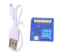Topiky Lector de Tarjetas de Juego de Código Abierto, Velocidad de Lectura Rápida de 6 MB/s para DS DSi 3DS, con Fuente de Alimentación Dual y Soporte MCU RP2040, para Software (Azul transparente)