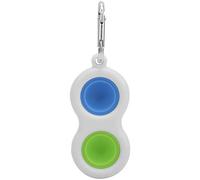 Topiky Llavero Sensorial de Burbujas de Empuje, Llavero de Silicona para Aliviar el Estrés, Juguete para Estudiantes, Juguete Portátil para Inquietos de Mano, Popper para Enfoque en TDAH, Decoración