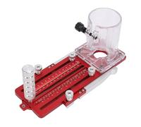 Topiky Localizador de Ranuras de Escala Transparente con Base de Enrutador Multifuncional para Carpintería, Aleación de Aluminio, Adecuado para Múltiples Enrutadores Eléctricos, 1 Manual de Usuario,