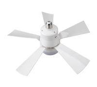 Topiky Luz de Ventilador con Enchufe, Ventiladores de Techo con Luces y Control Remoto, 3 Velocidades de Viento, Ventilador de Techo Pequeño Regulable con Temporizador para Dormitorio