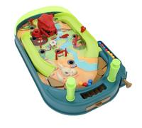 Topiky Máquina de Pinball de Dinosaurio Juego de Mesa de Pinball de Mesa de Aprendizaje Stem Interactivo para Niños de 3 a 5 Años de 5 a 7 Años, Juguete de Habilidades Motoras Finas de Plástico ABS