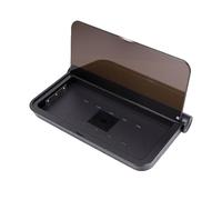 Topiky Máquina Desinfectante para Teléfono UV y Cargador Inalámbrico, Caja Limpiadora para Teléfono Celular, Cargador Inalámbrico Rápido de 15 W, Limpiador para Móvil con Luz (Black)