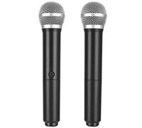 Topiky Micrófonos inalámbricos, micrófono inalámbrico Universal UHF Micrófono de Mano con Receptor USB 3.0 Accesorio para computadora de Escritorio para TV/Audio/Computadora