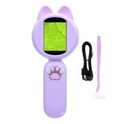 Topiky Microscopio Digital de Mano para Niños, Lupa Portátil con Pantalla de Color IPS de 2.0 Pulgadas y con 8 Luces LED, Microscopio Digital Educational Science Toys (Purple)