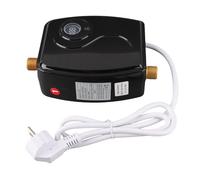 Topiky Mini Calentador de Agua de 3800 W, Calentador de Agua Eléctrico con Pantalla Táctil, Salida de Entrada de 1/2 Pulgada, de Portátil para Cocina, Apartamento, Baño, RV, Negro (Enchufe europeo