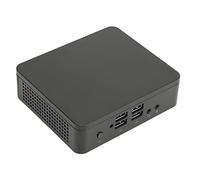 Topiky Mini PC sin Ventilador, 4 GB RAM 64 GB SSD, Salida VGA 4K HD, Mini Computadora Gigabit USB3.0 para Pantalla de Oficina Carcasa de Aleación de Aluminio