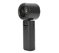 Topiky Mini Ventilador Turbo de Alta Velocidad, Ventilador Recargable USB de Funcionamiento Silencioso para Viajes de Estudio y Trabajo (BLACK)