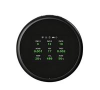 Topiky Monitor de Calidad del Aire, Detector de CO2 TVOC HCHO, Probador de Calidad del Aire Interior con PM2.5 PM10, Monitor en Tiempo Real para Temperatura y Humedad, Sensor Inteligente PM1.0