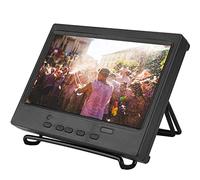 Topiky Monitor portátil de 7 Pulgadas Resolución 1024x600 Pantalla LCD Full HD 16: 9 con Soporte de Medios Plegable Entrada HDMI/VGA/AV para, Pantalla de automóvil, Computadora(EU)