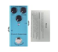 Topiky Pedal de Efectos de Distorsión Guitar Crunch, Pedal de Guitarra Eléctrica True Bypass con Controles de Tono de Volumen de Ganancia, Mini Efector de Distorsión para Sonido de Rock Clásico,