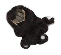 Topiky Peluca Larga Riza para Niñas, Peluca Ondula Marrón Oscuro con | Peluca sintética resistente al calor, gorra ajustable, para cosplay de niñas, accesorios de fotografía, uso diario