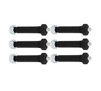 Topiky Perno de Ballesta de Eje de Remolque con Tuerca de Seguridad de | Kit de pernos de grillete de resorte de hoja para ejes de remolque de 2000-7000 lb, 9/16 x 3 pulgadas, paquete de 6, acero