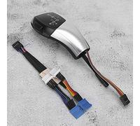 Topiky Pomo de Palanca de Cambios para E90 E92 E84 E89, Palanca de Cambios LED Automática Estilo F30 LHD con de de Cuero, Indicador de de Marcha Eléctrico (Plata electrochapada)
