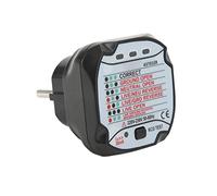 Topiky Probador de Enchufe con Prueba RCD GFCI, Detección Rápida | Detector de enchufes eléctricos, probador de interruptores de fugas, analizador de enchufes de pared con indicación LED