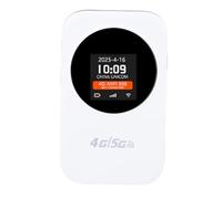 Topiky Punto de Acceso Móvil 4G, Router WiFi Portátil de 2.4G, Compatible con 8-10 Dispositivos, Ranura para Tarjeta SIM, Pantalla de Hora Integrada, Conexión Estable de Alta Velo