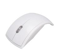 Topiky Ratón Inalámbrico Plegable Portátil de 2,4 G, Ergonómico, con Interruptor de Apagado Magnético para Ordenador Portátil y PC. (White)