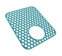 Topiky Tapete para Fregadero con Orificio de Drenaje, Protector de | Protector antideslizante para rejilla de fregadero, resistente al calor, para fregadero de cocina, apto para lavavajillas