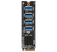 Topiky Tarjeta de Expansión M.2 a PCIE, M.2 a PCIE 4 Puertos PCI Express para Escritorio para XP Vista 7 8 10 para para OS X