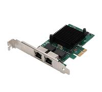 Topiky Tarjeta de Red Gigabit, PCI-Express de Doble Puerto, Función Innovadora de Administración de Energía, Estructura Compacta, Tarjeta de Red Gigabit Ethernet PCI-E X1 1000Mbps de Doble Puerto