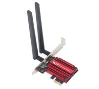 Topiky Tarjeta de Red Inalámbrica de Doble Banda WiFi6 1800Mbps Adaptador Bluetooth 5.2 para Escritorio 10 11 Aleación de Aluminio