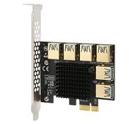 Topiky Tarjeta Elevadora PCI E 1 a 6, Disipador de Calor IC PCI E 1X a Tarjeta Multiplicadora Adaptadora Externa 6 PCI E USB 3.0, Tratamiento Chapado en Oro Tarjeta Elevadora USB3.0