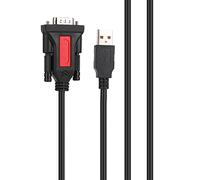 Topiky USB a RS232 Cable de Conector de Impresora, USB a RS232 Puerto Serie Conexión de Impresora USB a 232 Puerto Serial de 9 Pines Cable de Conexión Macho Compatible con Sistema Múltiple