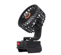 Topiky Ventilador con Pilas de 4 Pulgadas, Ventilador de Camping Portátil Recargable con Oscilación de 360 grados para Exteriores, Oscilante para Baterías BL1840 de 18 V