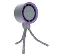 Topiky Ventilador para Cochecito Innovador Oscilación de 360 grados USB Recargable para Bebés Plástico (GRAY)