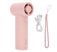 Topiky Ventilador Turbo Portátil de Mano, 40.000 RPM, 5 Velocidades, Batería Recargable Tipo C de 5000 MAh, Pequeño Ventilador de Bolsillo con Batería para Viajes y Vacaciones Al Aire (PINK)