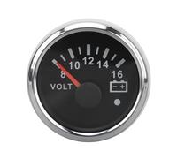 Topiky Voltímetro para Barco de 52MM, Medidor de Voltaje con Puntero de DC9-32V con Retroiluminación Colorida para Vehículos Marinos, Vehículos Recreativos, Yates y Barcos de Pesca (Cubierta