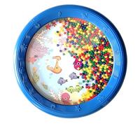 Topiky Wave Bead Ocean Drum, Percusión de Tambor de Sonido de Mar Suave de Plástico, Instrumento Educativo para Niños Adultos, Regalo Compacto y Ligero (#4)