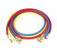 TOPINCN 1.5M 600Psi Mangueras Carga Refrigerante 1/4 Pulg. Presión De 1/4 Pulg. Aire Acondicionado Tubo Flúor Acondicionador Aire Refrigerante Herramienta Para Agregar Refrigerante