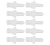 TOPINCN 10 Conectores de Tubo de Leche para Máquina de café, Accesorios de Tubería de Leche de Plástico Transparente Aptos para Cafeteras Automáticas con Monitoreo de Flujos en Tiempo