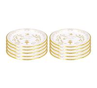 TOPINCN 10 Platos de Papel, Bandejas de Papel para Comida, Vajilla Decorativa con Diseño de Mi Primera Comunión para Fiestas, Picnic, Charcutería, Catering Y Fiestas.