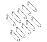 TOPINCN 10 Uds. Aparejos de Pesca de Alta Tensión con Clamp/Holder a Presión de Palangre de Acero Inoxidable para Abrazadera de Atún para Línea Flotante de Pesca de Atún 2,6x100mm