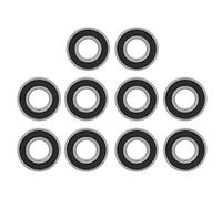 TOPINCN 10 Unids 6900-2Rs Rodamientos De Bolas De Goma Sellados Rodamientos Rígidos De Bolas Para Patinetas Patines En Línea Scooters