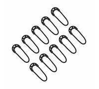 TOPINCN 10 Unids/bolsa Pequeña Cremallera Negra Tira de Pinza Deslizante-cuerda de Cordón Duradera para Ropa de Viaje Accesorio de Mochila