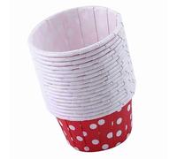 TOPINCN 100 Uds. Forros para Magdalenas, Moldes de Papel para Magdalenas, Tazas para Hornear, Envoltorios para Muffins, Papel a Prueba de Grasa para Horno, Microondas, Cocción Al, (Punto de onda