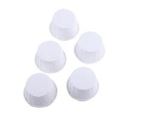 TOPINCN 100 Uds. Forros para Magdalenas, Moldes de Papel para Magdalenas, Tazas para Hornear, Envoltorios para Muffins, Papel a Prueba de Grasa para Horno, Microondas, Cocción Al, (Fondo puro blanco)