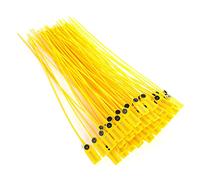 TOPINCN 100 Uds Sellos de Seguridad Juntas Tóricas Paquete Amarillo Camión de Transporte Sello de Seguridad de Plástico 40cm Etiqueta Bridas para Cables con Número